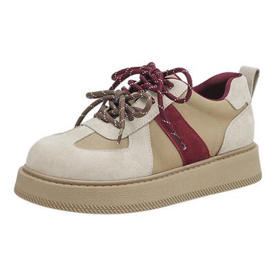 星期六复古德训鞋厚底增高女款