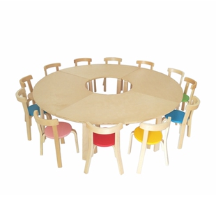 幼儿园实木儿童学习桌椅绘画美术培训班绘本馆托管班小学生书桌椅
