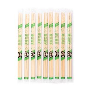 一次性筷子家用竹筷餐饮外卖快餐卫生碗筷商用圆筷子批发加长方便