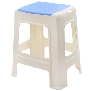 塑料凳子加厚家用简易经济型防滑板凳胶吃饭餐桌可叠放高凳椅子