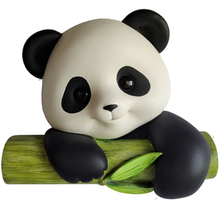 立体熊猫大号装饰墙贴电线墙面遮丑装饰盖卫生间遮挡神器墙壁贴