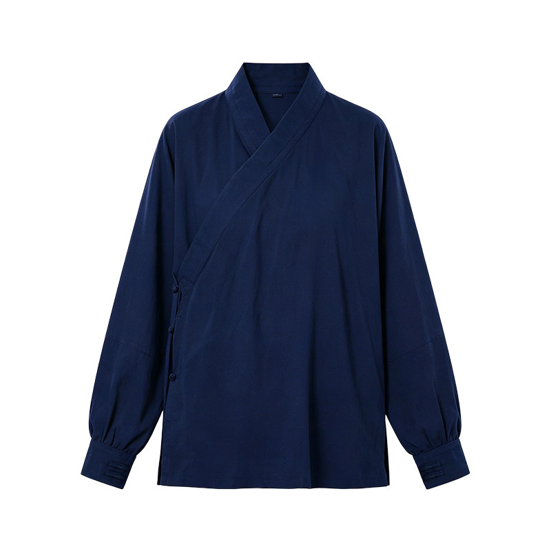 扣袖道袍太极拳八段锦练功服舒适太极服