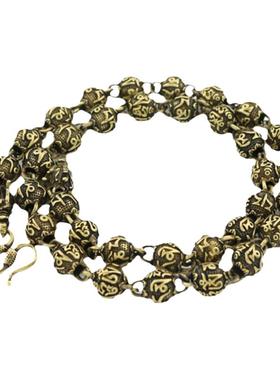 复古做旧六字项链装饰品