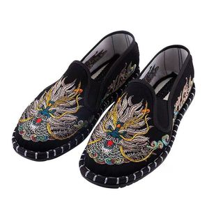 开车色鬼老北京布鞋男脸谱手工千层底休闲轻便透气防臭防滑工作鞋