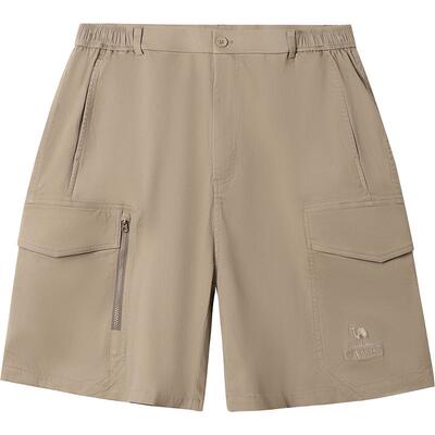 骆驼户外休闲裤男 春夏工装短裤透气吸汗弹力徒步登山运动短裤女