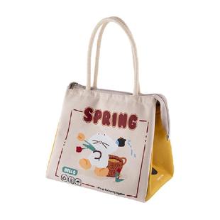 onlycook饭盒保温袋双层手提便当包上班族小学生带饭专用铝箔袋子