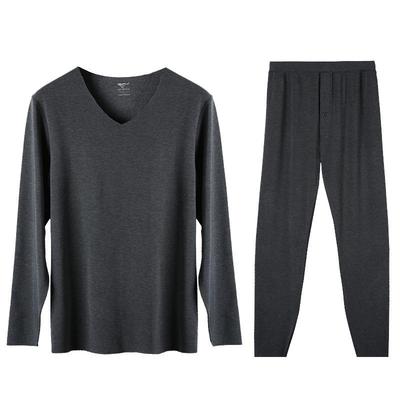 七匹狼德绒保暖内衣男士秋衣套装