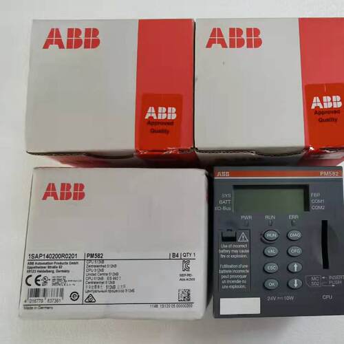 议价ABB CPU模块PM582 原装现货议价1SAP140200R0201