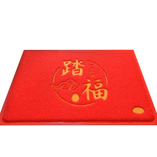 红色地垫入户门垫进门门口丝圈防滑脚垫2026新款门外入门喜庆地毯