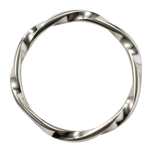 S925纯银六芒星莫比乌斯环戒指女 欧美简约通勤叠戴尾戒小指