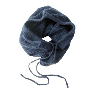 羊绒毛线针织围脖连帽子围巾一体两用脖套套头秋冬季加厚男女保暖