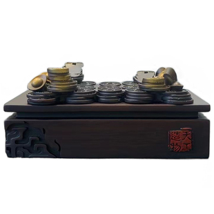 金钱底座通用仿实木艺术创意石头奇石底座摆件托架树脂摆放托盘