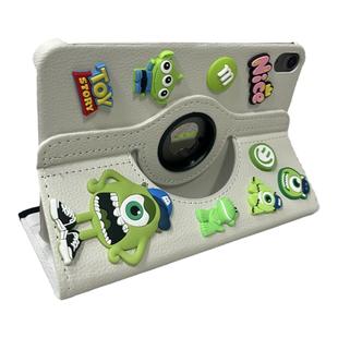 三眼仔公仔360度旋转iPad9/8/7保护套10.2寸9.7适用苹果air65平板壳2024Pro11卡通防摔12.9第十代10.9寸mini4