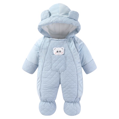 男女宝宝冬季加厚连体衣婴儿