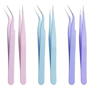 手帐专用镊子工具手工diy贴纸咕卡全套聂子弯尖头多肉小夹子捏子