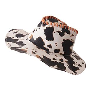 自留西部牛仔草帽女士大檐户外遮阳帽登山骑士帽男旅游防晒帽子潮