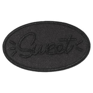 修补破洞布贴免缝自粘羽绒服补丁贴补衣服贴修复刺绣图案黑色贴布