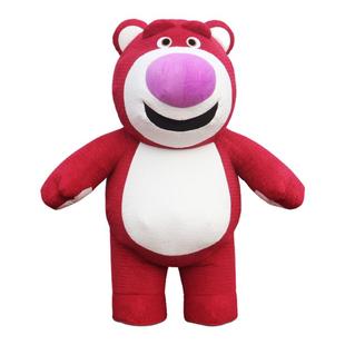 草莓熊充气卡通人偶服装北极熊人偶服装熊猫COS服卡皮巴拉玩偶服