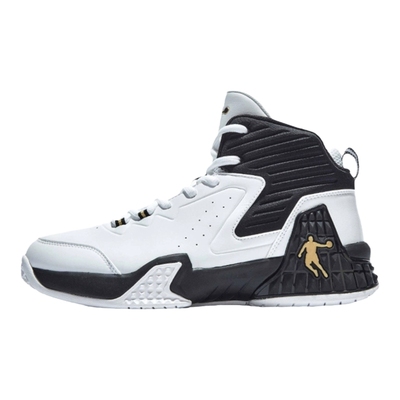 乔丹加绒保暖皮面运动鞋篮球鞋男