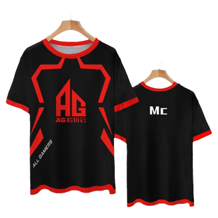 AG超玩会战队队服游戏KPL同款短袖t恤衫男比赛服老帅梦泪衣服半袖