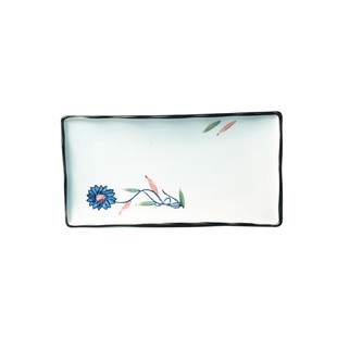 日式鱼盘子家用大号创意陶瓷鱼盘长方形菜盘西餐点心摆盘个性餐具