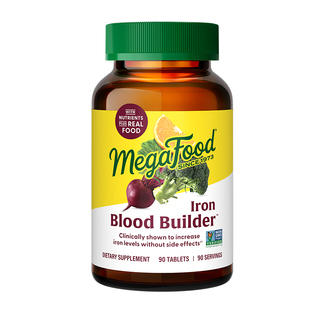 【现货】MegaFood补铁片90片 女性孕妇孕期哺乳期缺铁补气血铁剂