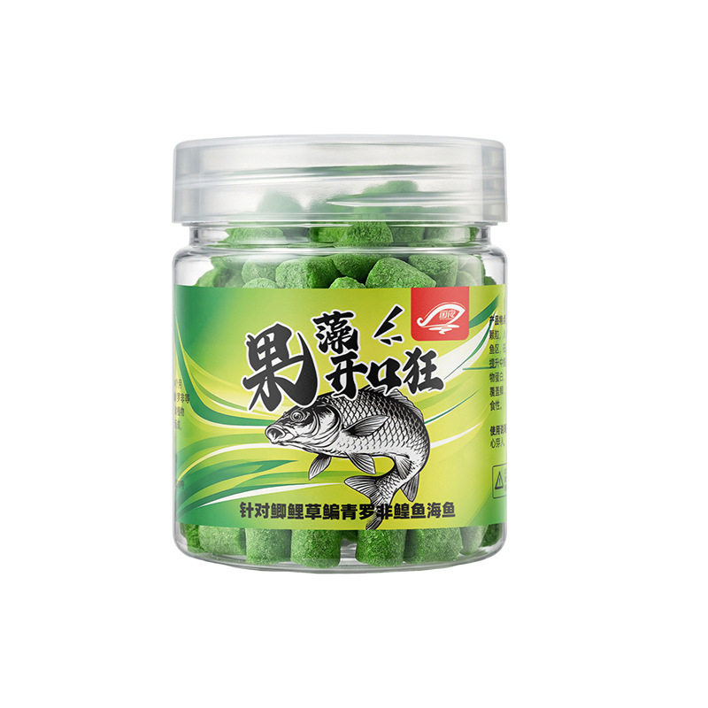 正品强效果藻开口狂饵料鲫鲤草鳊黑坑颗粒状诱鱼江河湖通用钓鱼饵
