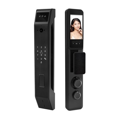 带监控智能门锁指纹锁家用防盗门