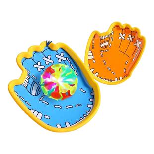 吸盘抛接球儿童户外玩具室内亲子运动手掌粘粘球益智飞盘手抓球拍