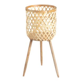 新款竹编花架简约落地花架室内装饰阳台花架绿萝花架子客厅落地式