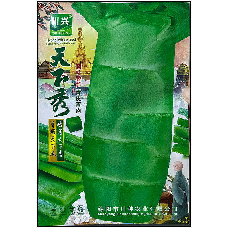 耐寒香莴笋蔬菜种子孑皮青肉深绿