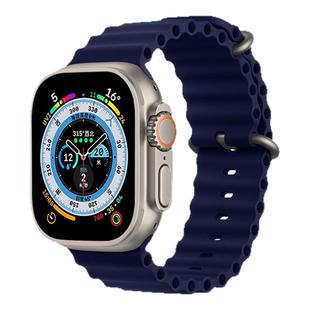 适用applewatch s11苹果手表表带s9海洋硅胶iwatch10弹簧扣s8游泳运动ultra3透气潜水s6回环式se高级感s7腕带