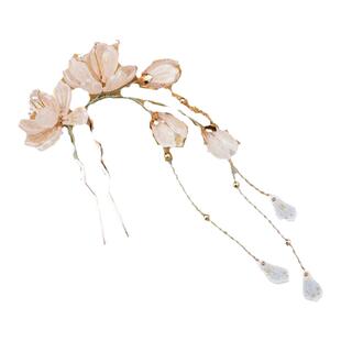 汉服头饰古风发插发簪U型小钗子流苏步摇超仙边夹侧边女古装配饰