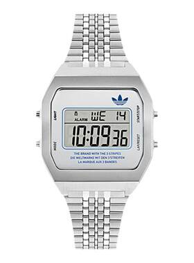 adidas街头复古小方块电子表
