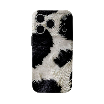 适用于iPhone17pro手机壳菲林壳奶牛纹个性全包保护套华为mate80promax苹果15/16/13磨砂软壳小米15pro华为11