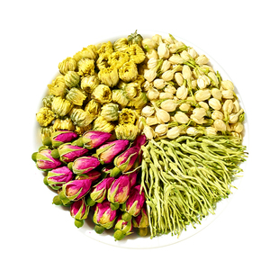 菊花茶北京同仁堂金银花茉莉上火清热解三花茶去肝火祛痘毒养生茶