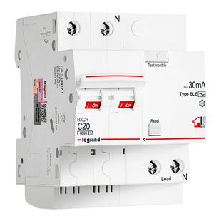 罗格朗漏电保护器 RXC空气开关1P2P3P小型家用断路器63A漏保开关