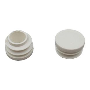 白色内塞塑料不锈钢管塞方圆形螺纹盖帽堵头封脚垫桌凳垫脚橡胶套