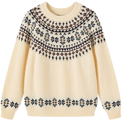 英氏男童羊毛衫打底2025秋冬