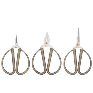 复古小剪刀指甲不锈钢尖头精致十字绣功夫茶剪子钓鱼线头剪纸小号