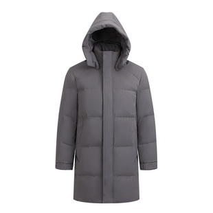 【200G高充绒】浪登羽绒服冬季男款品牌中长款男士外套抗寒面包服