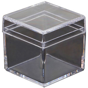 正方形透明塑料盒子收藏盒展示品盒收纳盒小号迷你标本盒昆虫PS盒