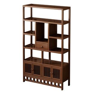 博古架茶叶置物架非实木中式茶架子客厅靠墙博物架古董摆件展示架