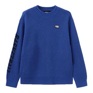 nbakids童装2025冬季新款男童女童圆领儿童毛衣针织衫K254KT020P