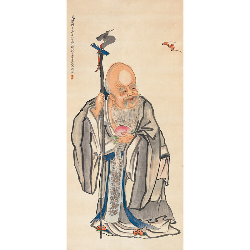 齐白石寿星图祝寿图吉祥