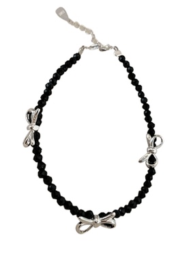 其他女925银韩风黑水晶