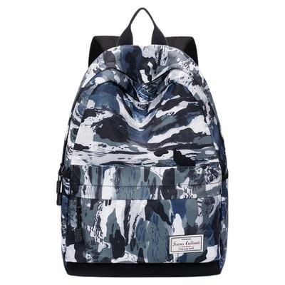 forever拼色印花校园中学生书包