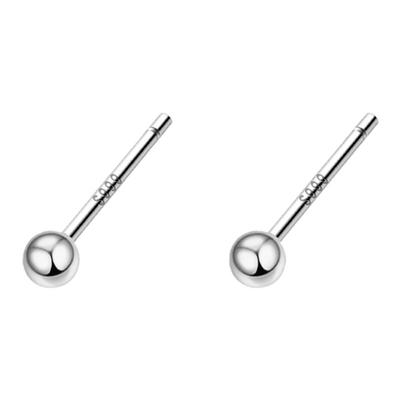 S999纯银耳钉女2025年新款爆款耳环养耳洞睡觉免摘耳骨钉耳饰