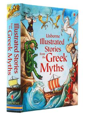 进口英文原版正版 绘本 Usborne Illustrated Stories from the Greek Myths 精装 插画版 古希腊神话故事书图画书