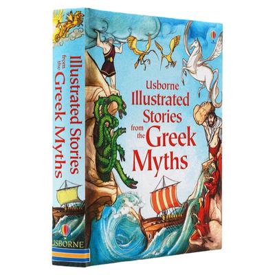 进口英文原版正版 绘本 Usborne Illustrated Stories from the Greek Myths 精装 插画版 古希腊神话故事书图画书